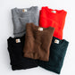 TOWNCRAFT MOHAIR SHAGGY CREW SWEATER