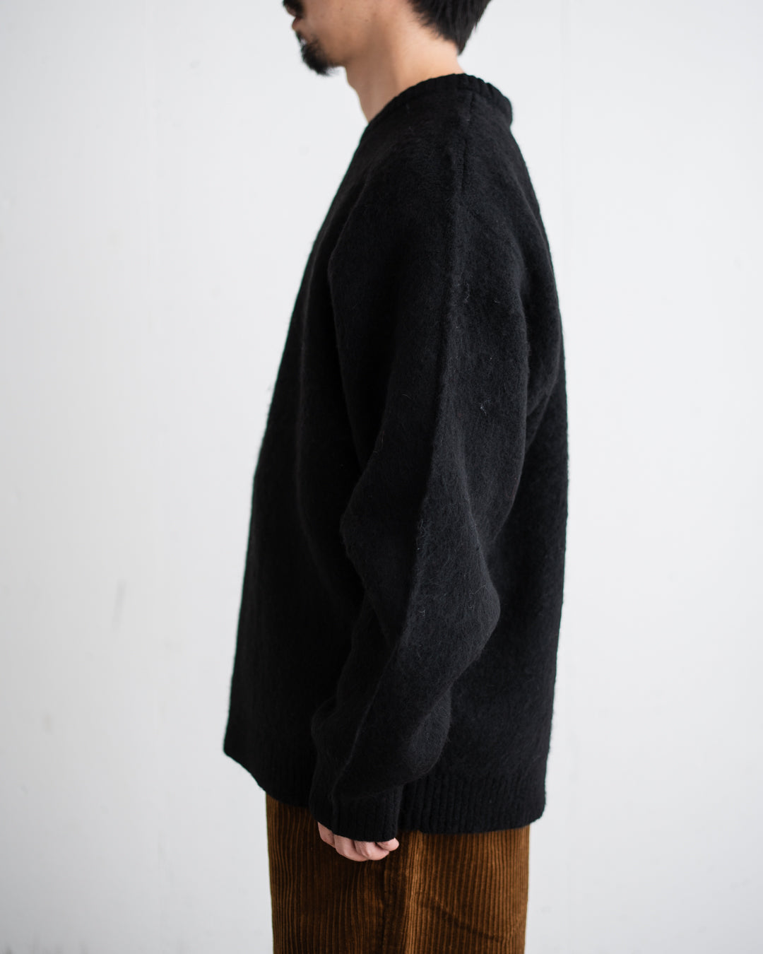 TOWNCRAFT MOHAIR SHAGGY CREW SWEATER