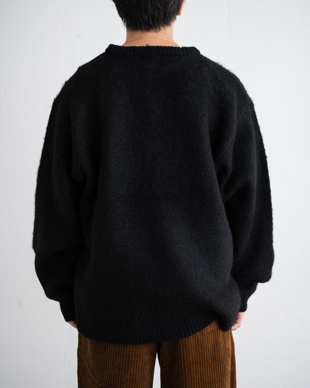 TOWNCRAFT MOHAIR SHAGGY CREW SWEATER