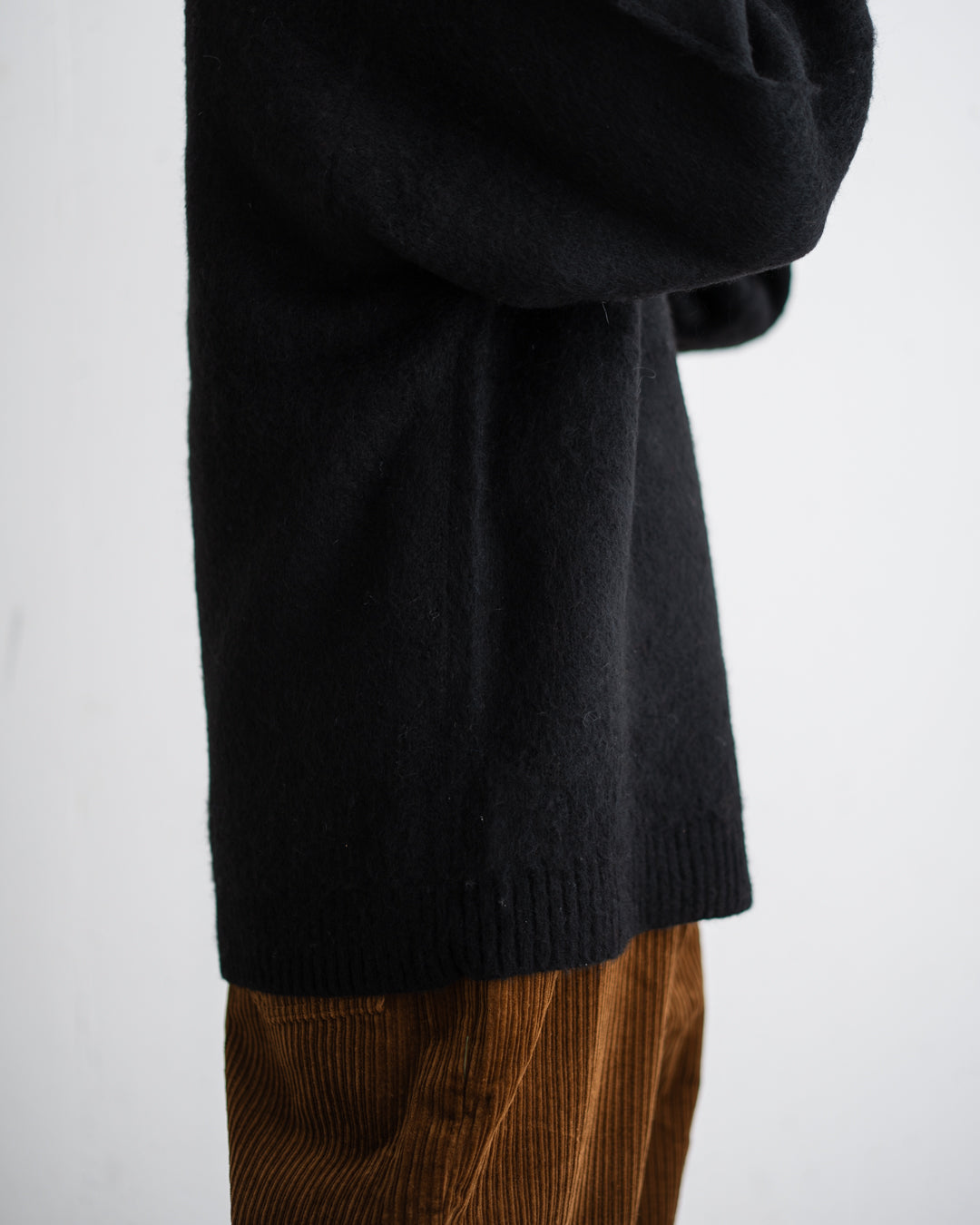 TOWNCRAFT MOHAIR SHAGGY CREW SWEATER
