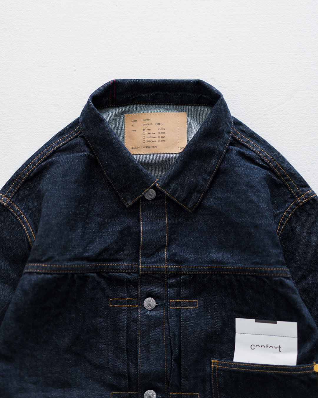 ANACHRONORM FRONT TUCK DENIM JACKET INDIGO(ONE WASH)