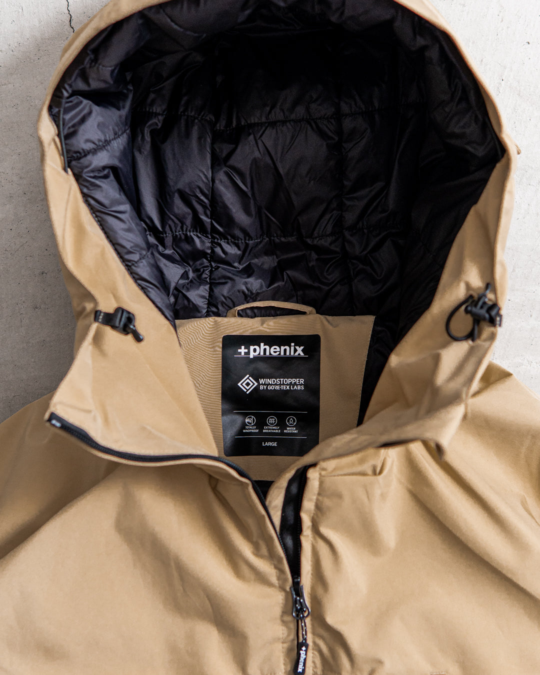 +phenix FISHERMANS DOWN JACKET WINDSTOPPER® PRODUCTS BY GORE-TEX LABS