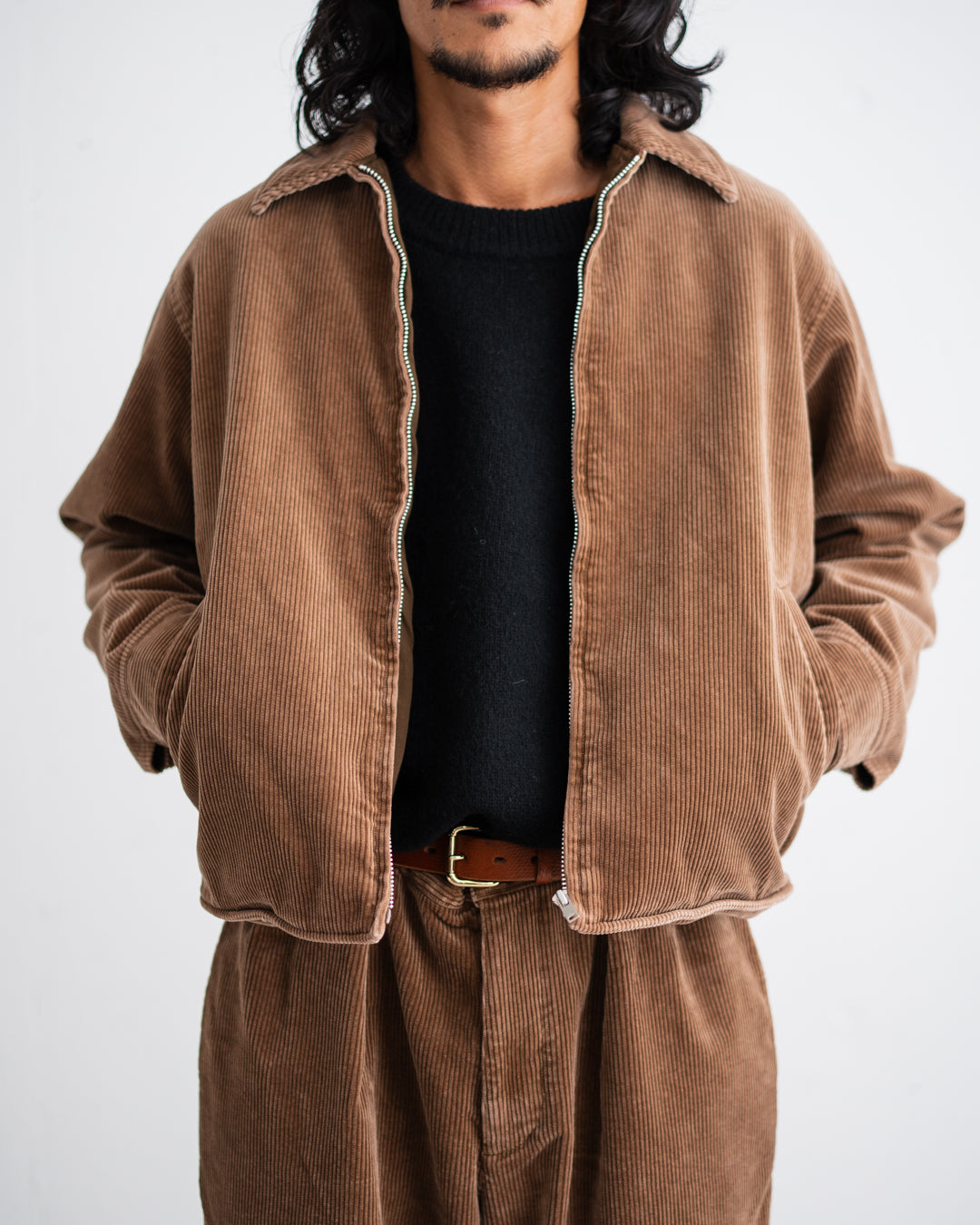 [10.24 sat 12:00 Release] FOUNDOUR COTTON CORDUROY ZIP UP BLOUSON