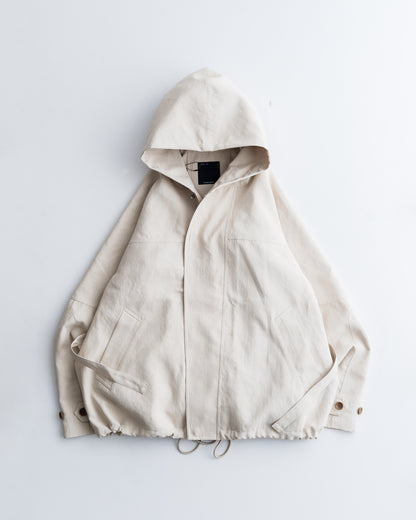 meanswhile Desert Cloth Neutral Hooded Blouson