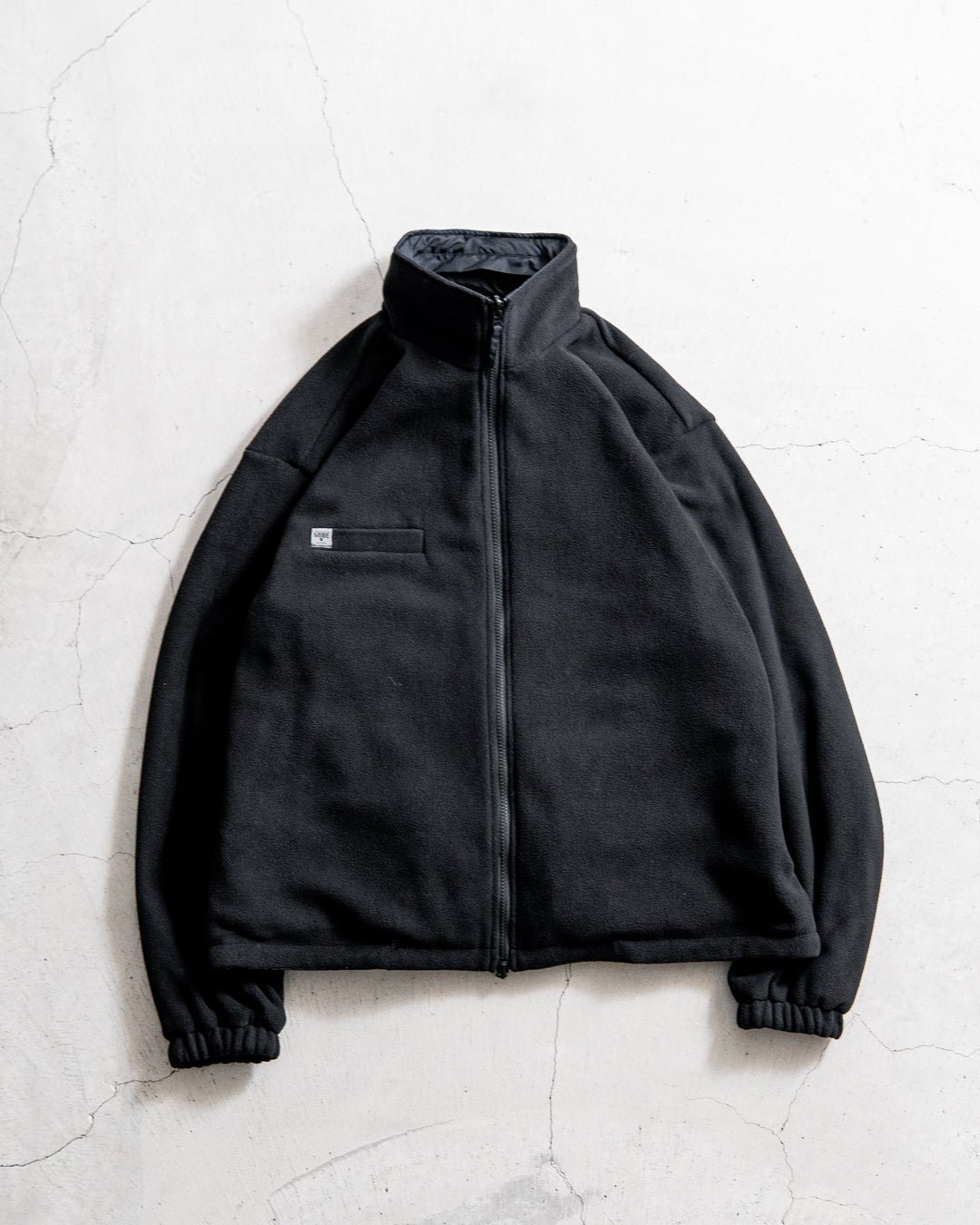 【REVERSIBLE】MINE Nylon/Polyester Reversible Double Zip Jacket