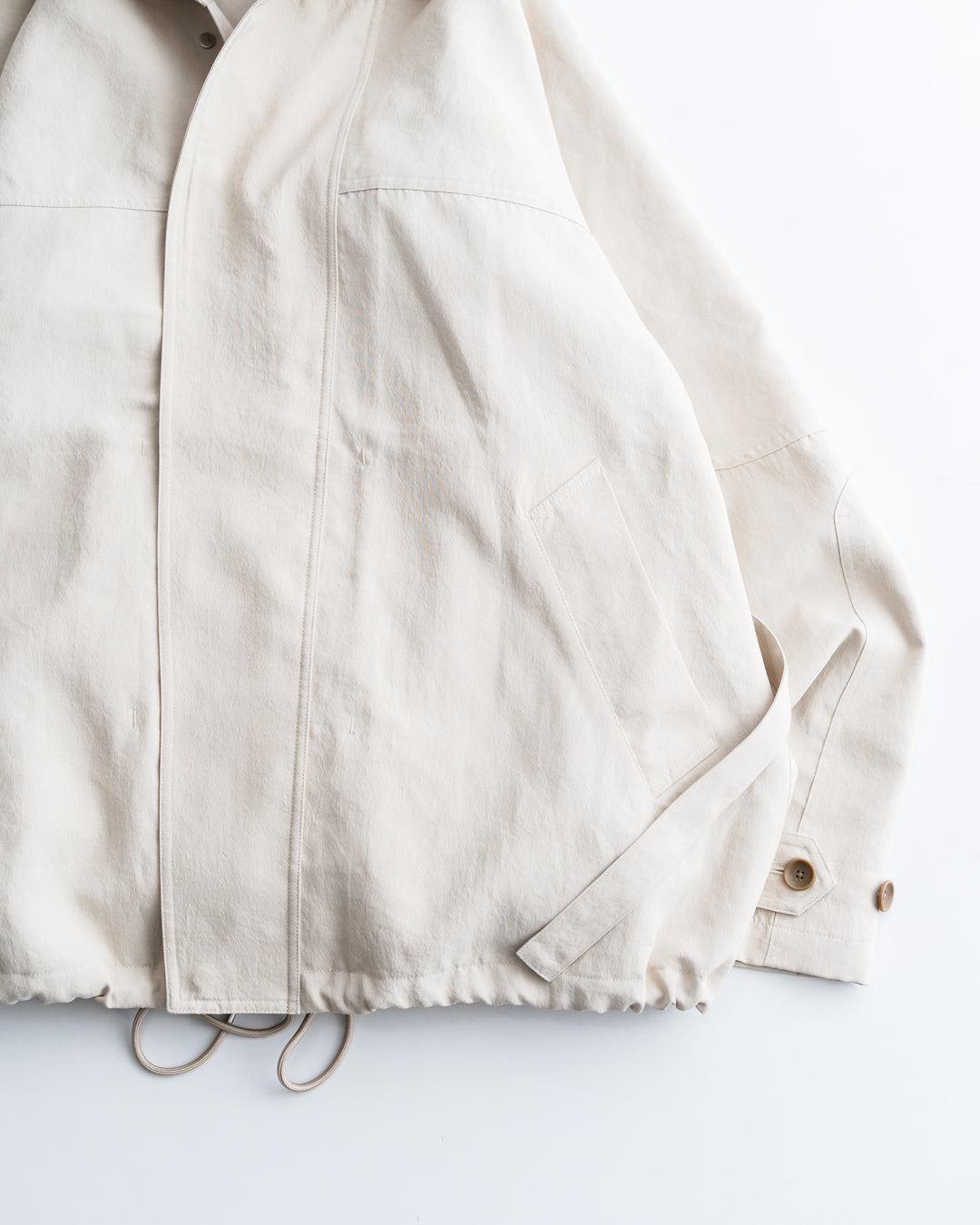 meanswhile Desert Cloth Neutral Hooded Blouson