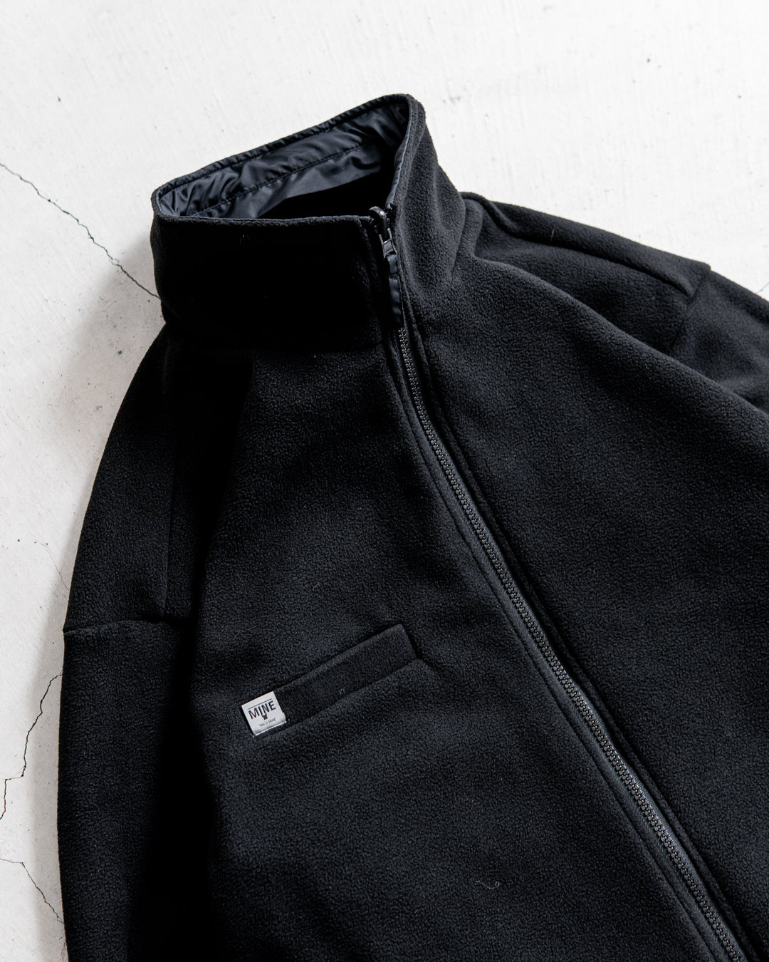 【REVERSIBLE】MINE Nylon/Polyester Reversible Double Zip Jacket