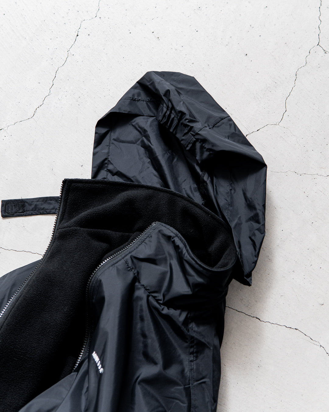 【REVERSIBLE】MINE Nylon/Polyester Reversible Double Zip Jacket