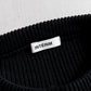 INTERIM YARN DOUBLE RIB CREW SWEATER - WOOL SILK CASHMERE DEADSTOCK