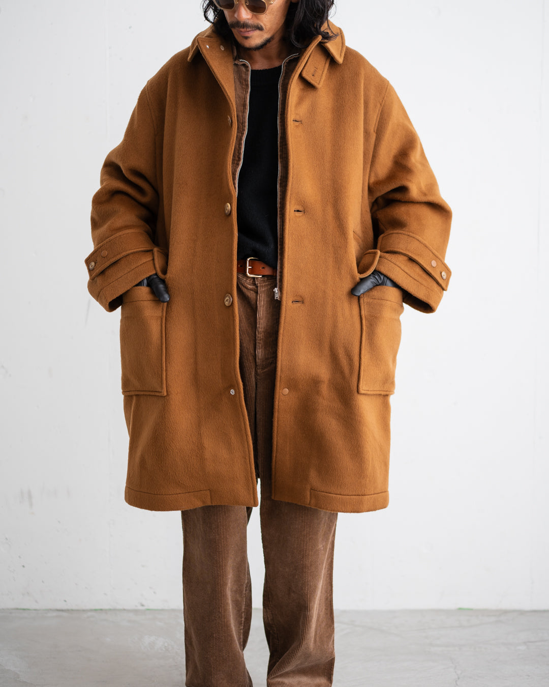 SandWaterr RESEARCHED CITY COAT / WOOL MIX MELTON
