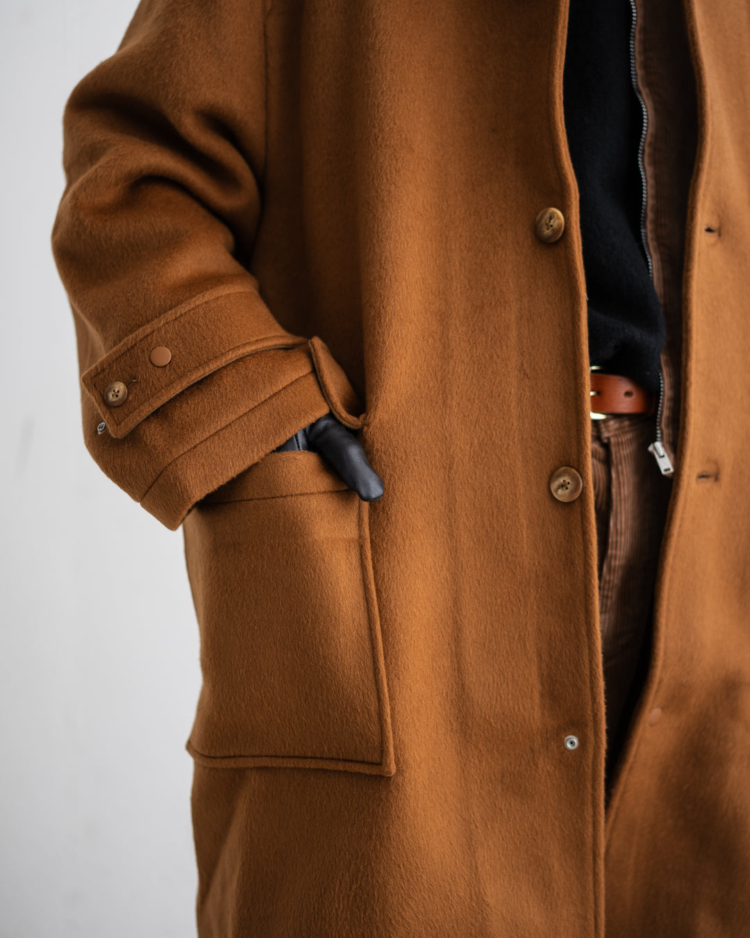 SandWaterr RESEARCHED CITY COAT / WOOL MIX MELTON