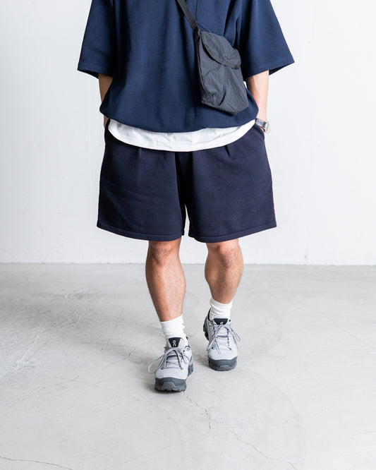 is-ness KNIT TUCK SHORTS