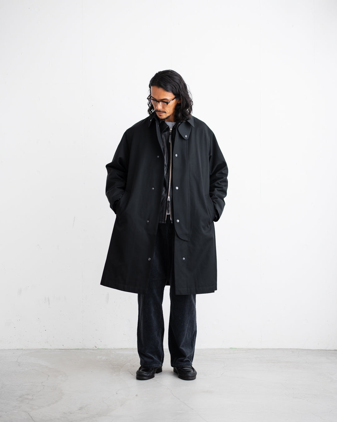 [10.24 sat 12:00 Release] FOUNDOUR COTTON VISCOSE OVERCOAT