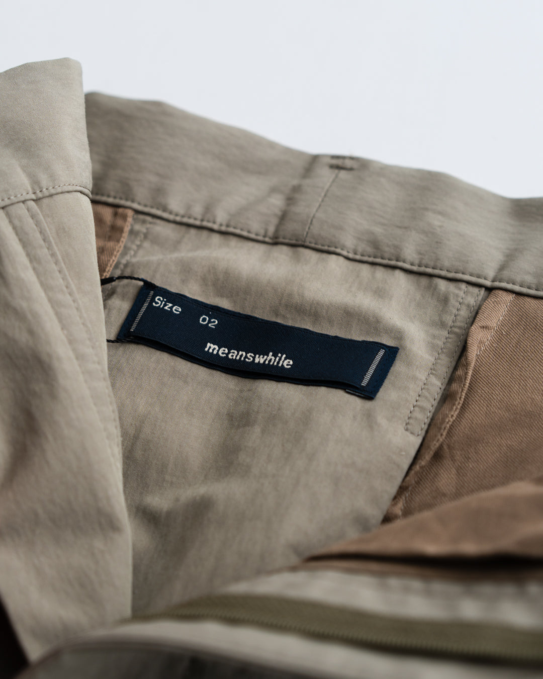 meanswhile Ambient C/N High-waist Slacks