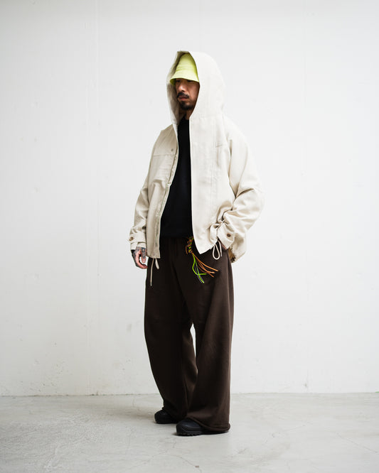 meanswhile Desert Cloth Neutral Hooded Blouson