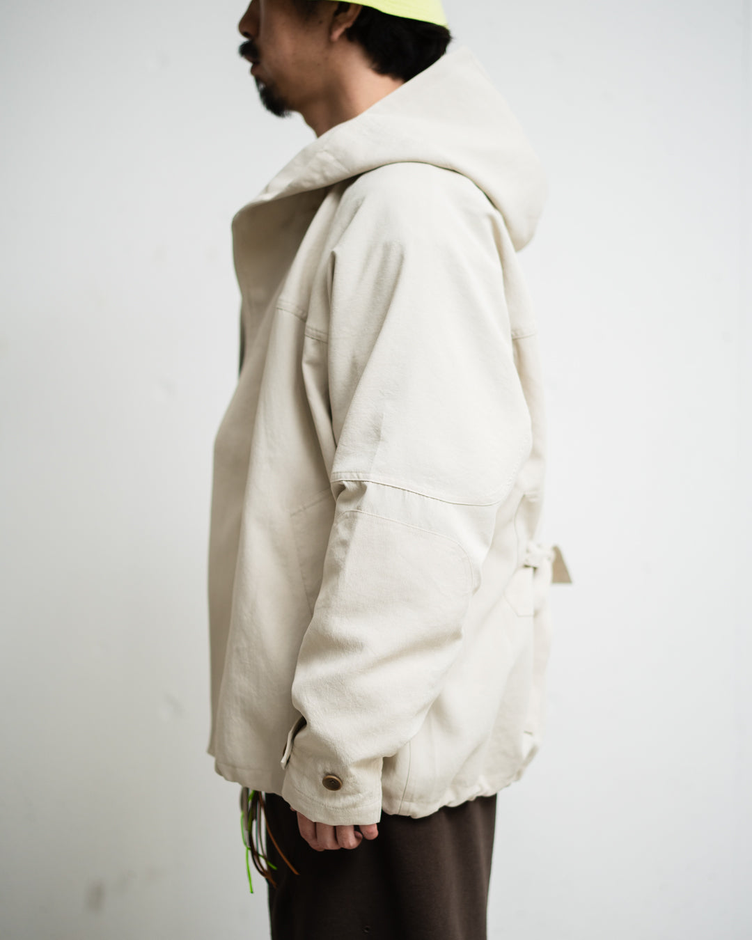 meanswhile Desert Cloth Neutral Hooded Blouson