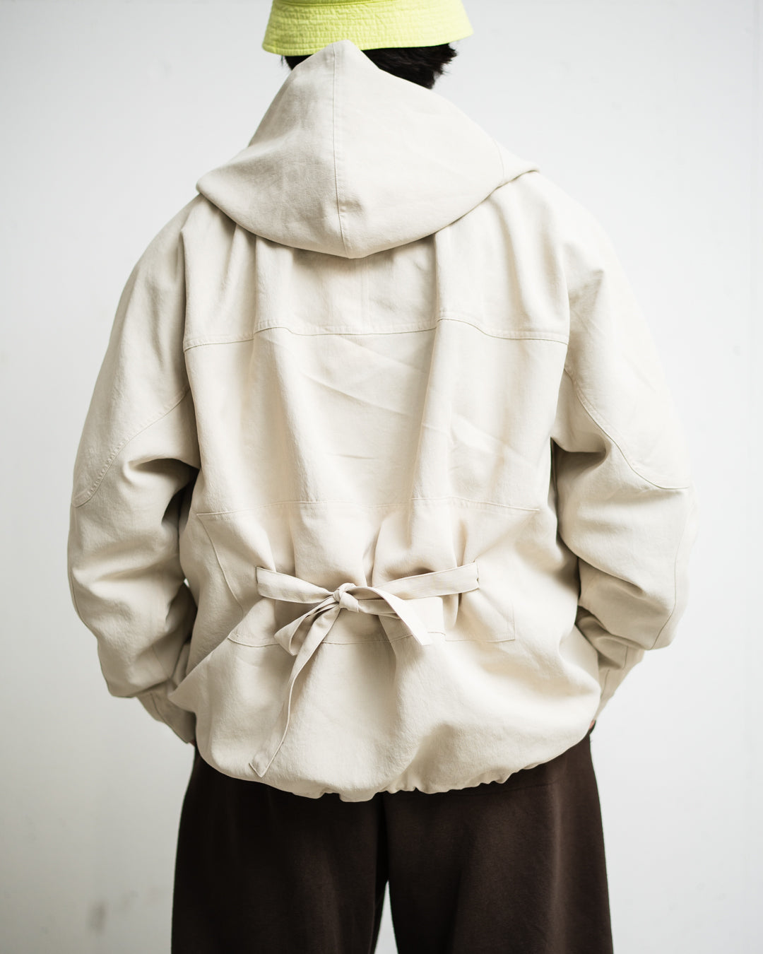 meanswhile Desert Cloth Neutral Hooded Blouson