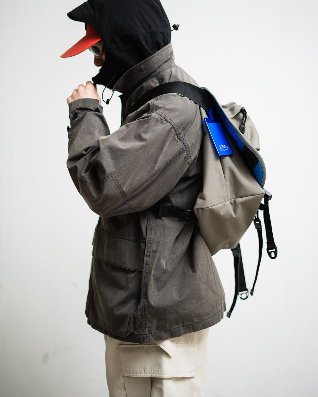 meanswhile Frosted Trinity Chambray Fatigue Blouson