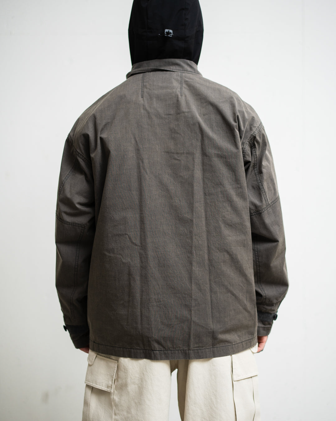 meanswhile Frosted Trinity Chambray Fatigue Blouson