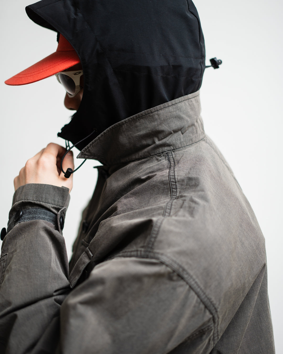 meanswhile Frosted Trinity Chambray Fatigue Blouson