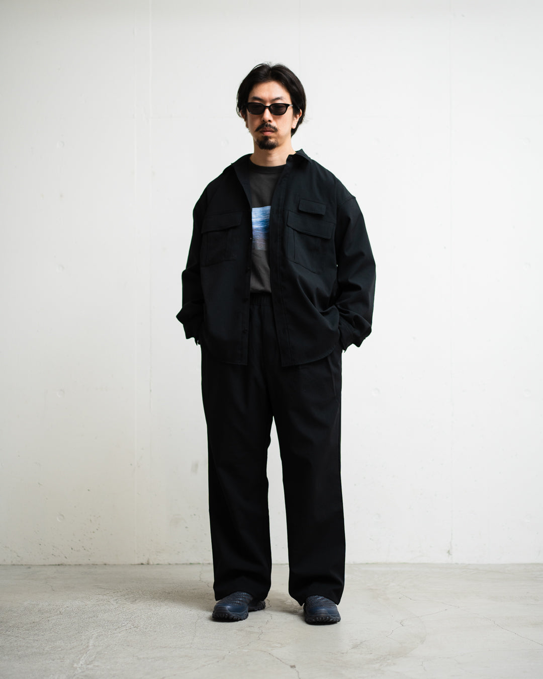 meanswhile Breathable Linen Luggage L/S SH