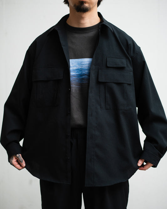 meanswhile Breathable Linen Luggage L/S SH