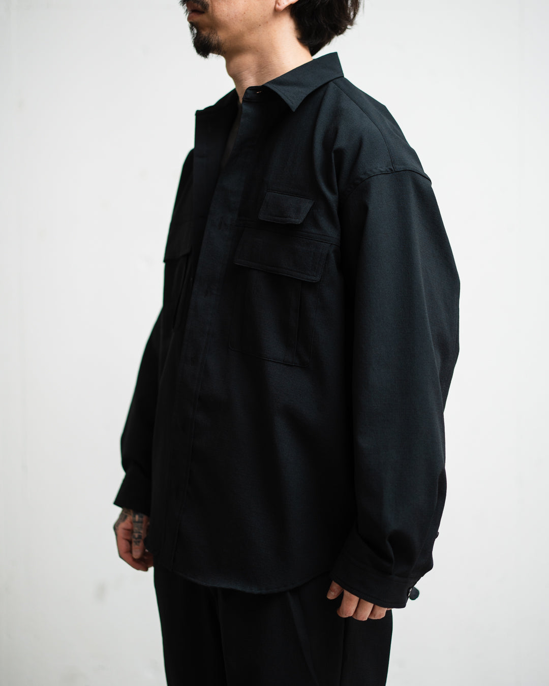 meanswhile Breathable Linen Luggage L/S SH