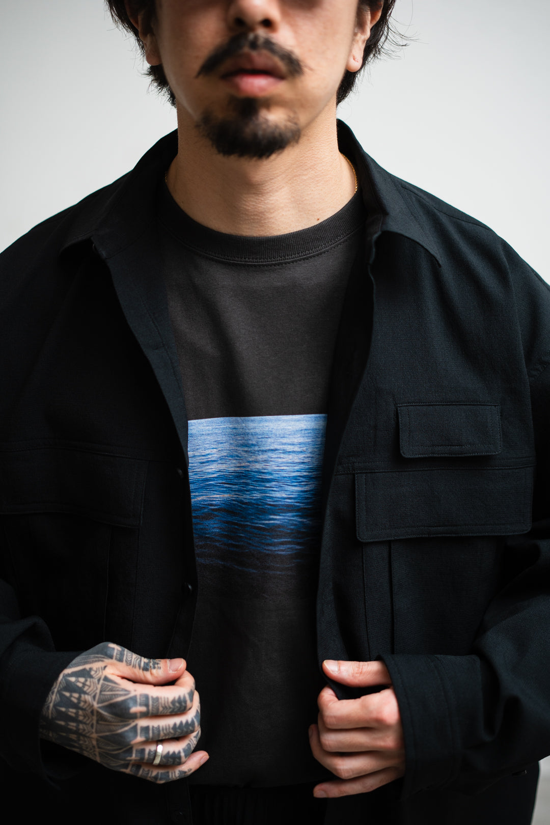 meanswhile Breathable Linen Luggage L/S SH