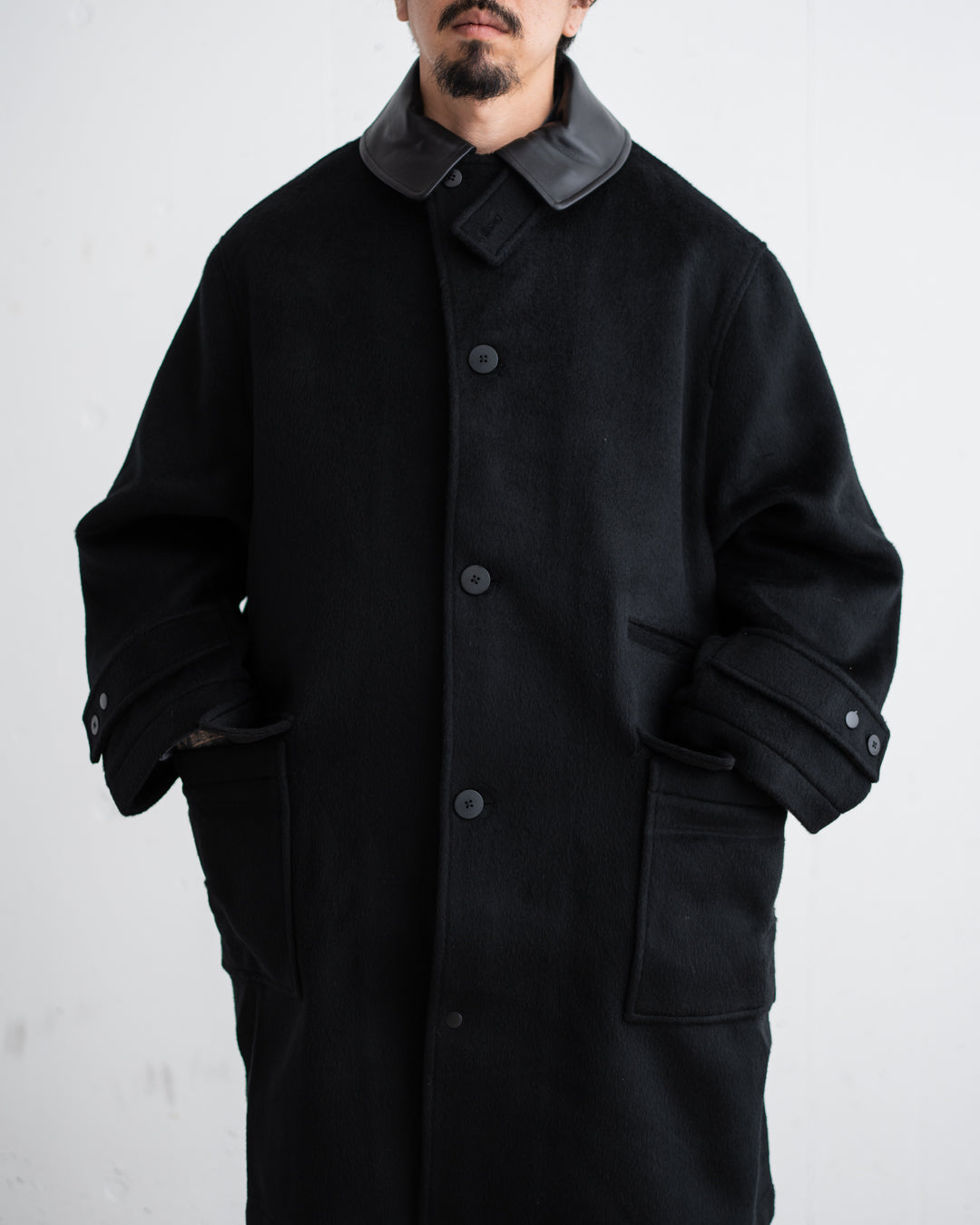 SandWaterr RESEARCHED CITY COAT / WOOL MIX MELTON