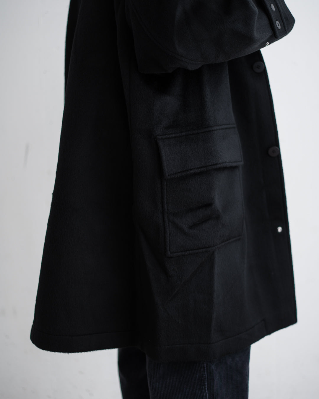 SandWaterr RESEARCHED CITY COAT / WOOL MIX MELTON