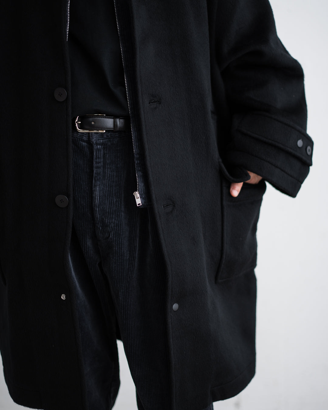 SandWaterr RESEARCHED CITY COAT / WOOL MIX MELTON