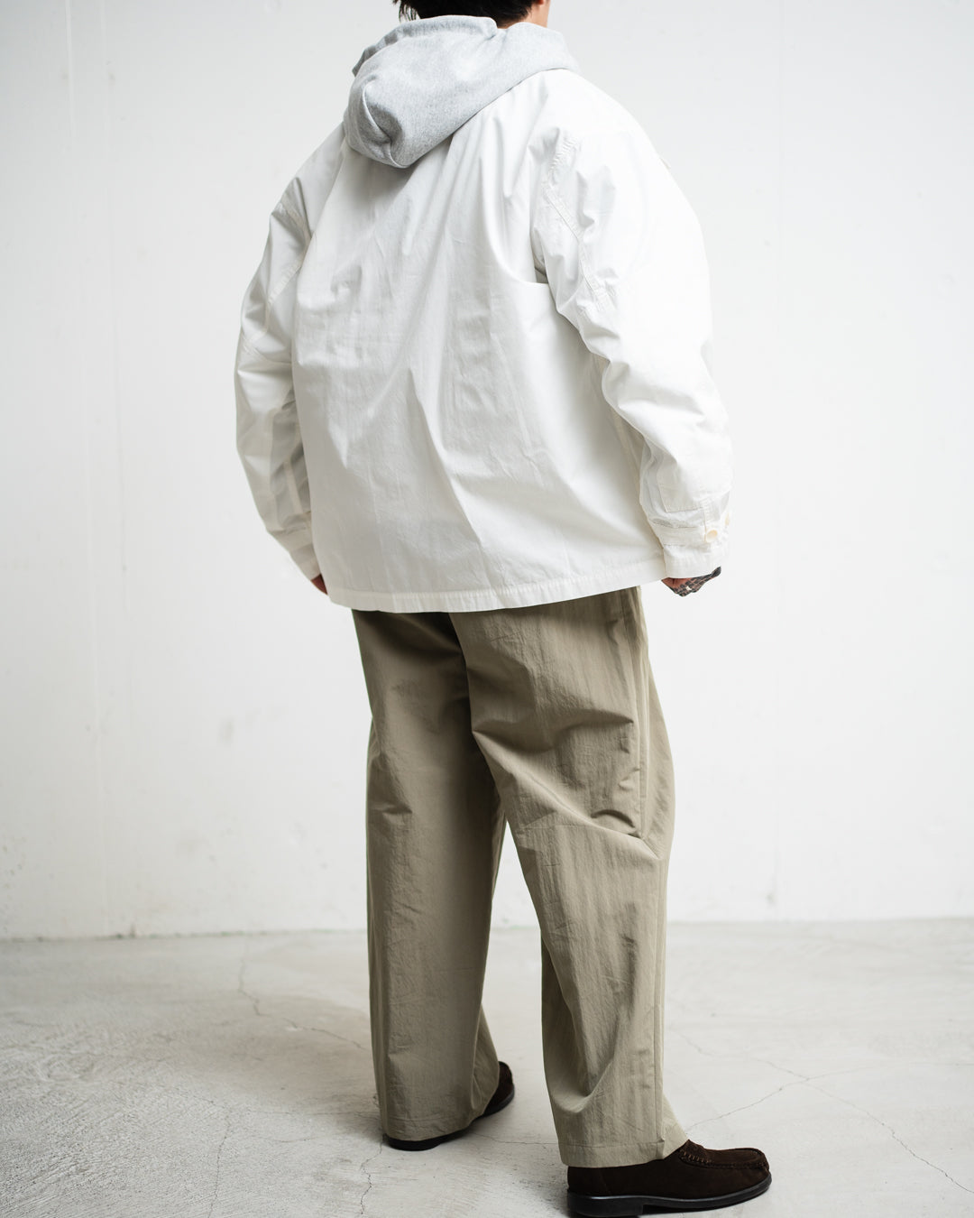 meanswhile Frosted Trinity Chambray Fatigue Blouson