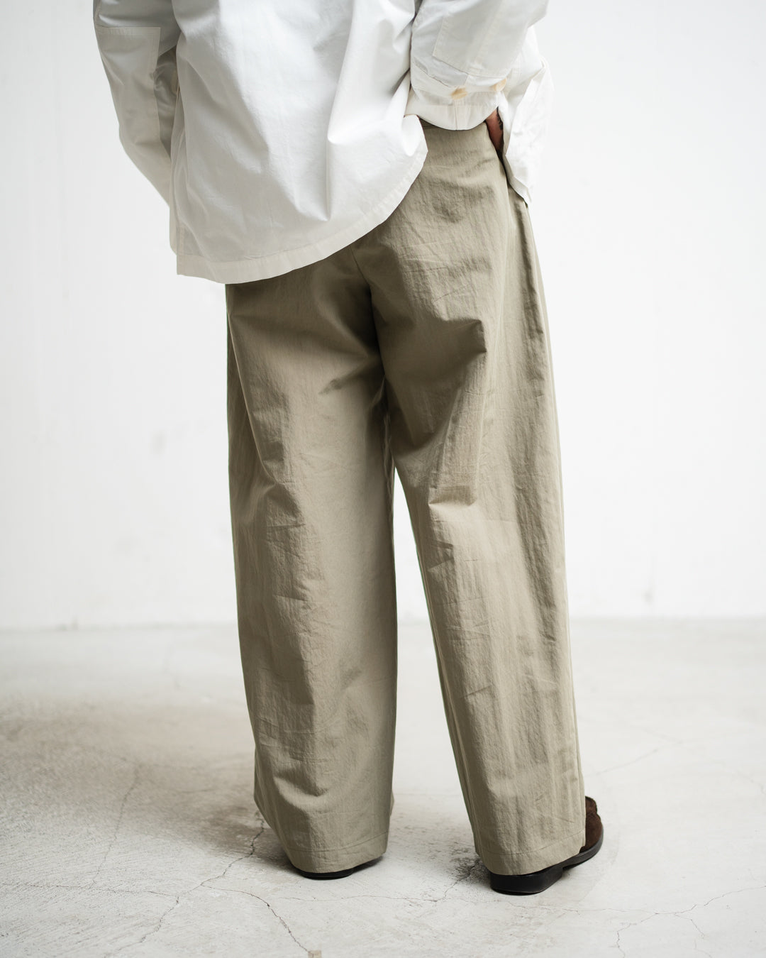 meanswhile Ambient C/N High-waist Slacks