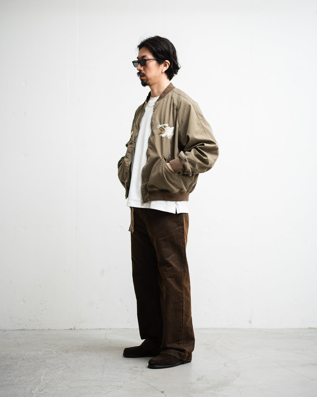 REMI RELIEF レーヨンフィブリルツイルスカジャン