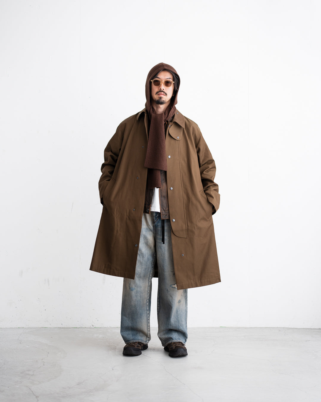 [10.24 sat 12:00 Release] COMFORTABLE REASON Wool Hood Scarf