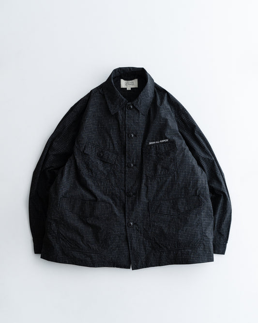 [3.20 fri 12:00 Release] SEDAN ALL-PURPOSE Graph Plaid Nylon Work Jacket