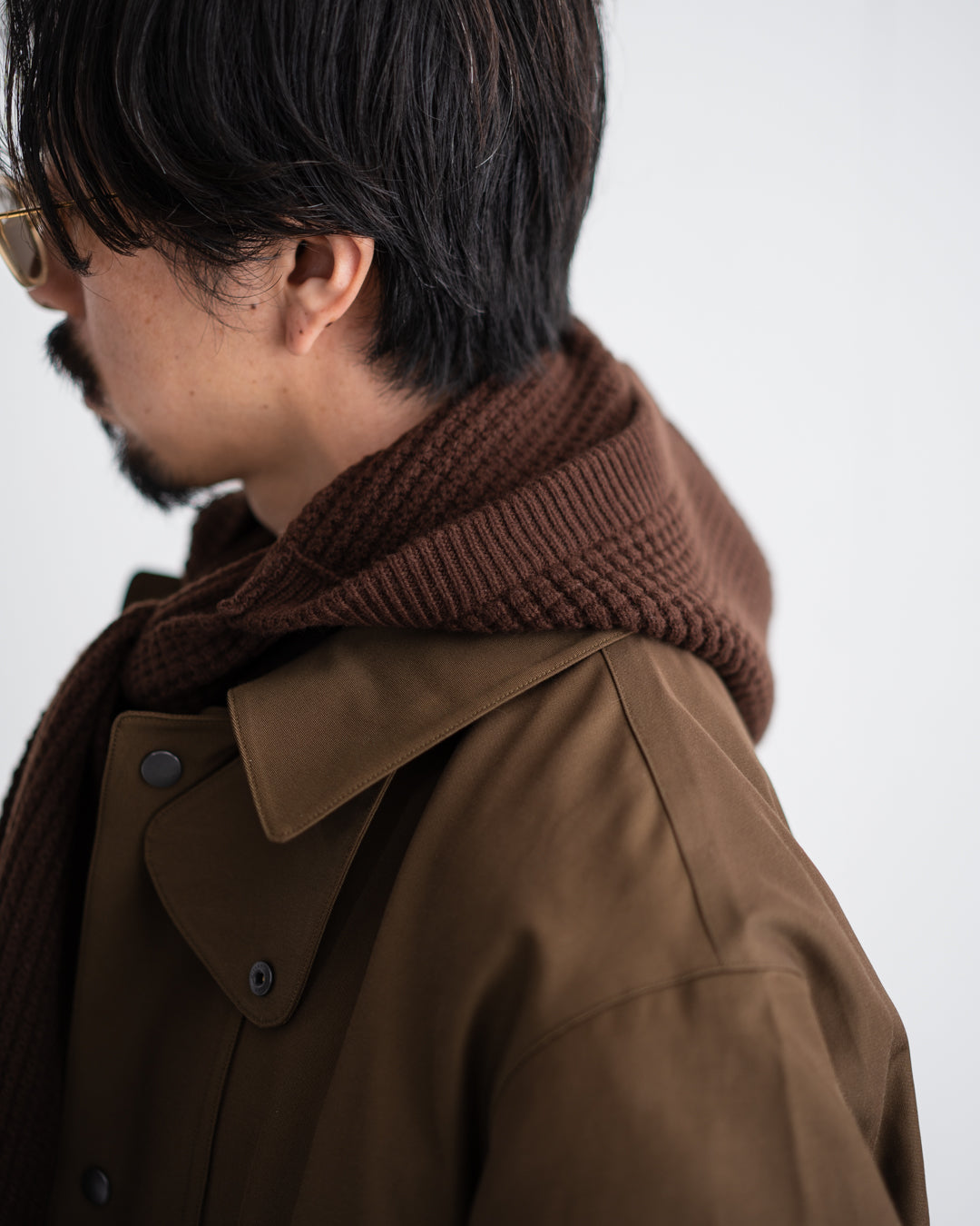 [10.24 sat 12:00 Release] COMFORTABLE REASON Wool Hood Scarf