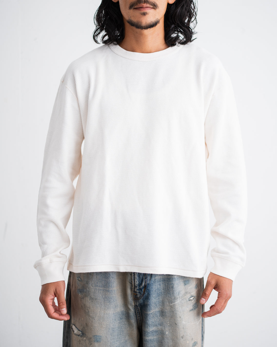 TOWNCRAFT COTTON THERMAL CREW TEE