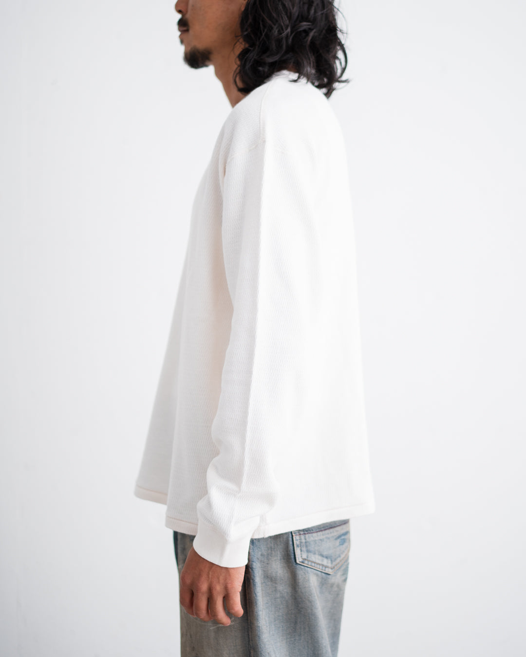 TOWNCRAFT COTTON THERMAL CREW TEE