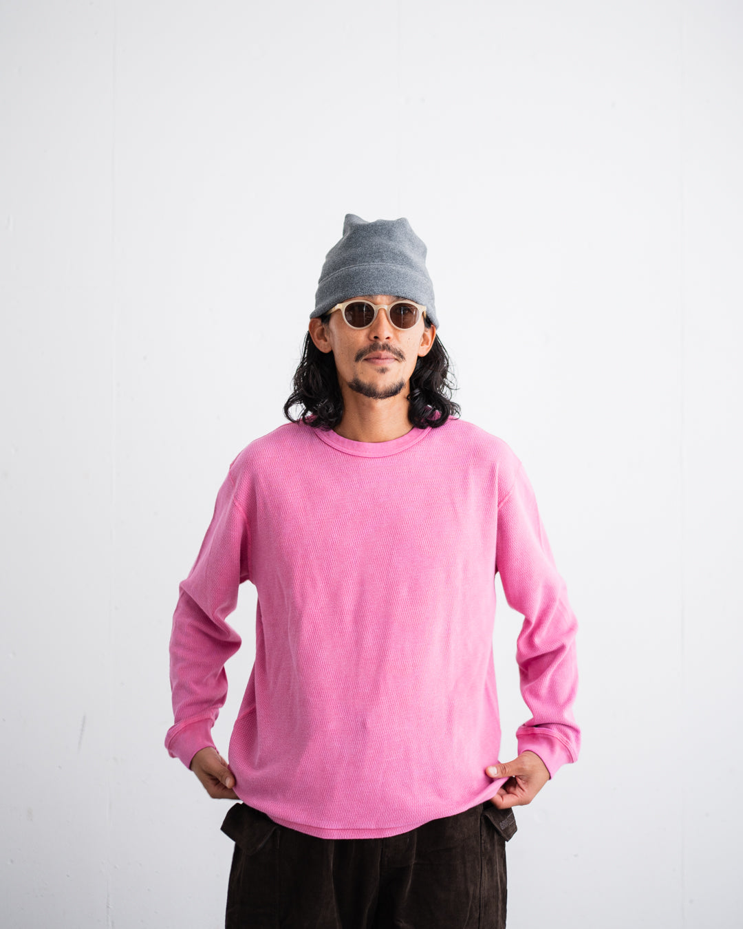 TOWNCRAFT COTTON THERMAL CREW TEE
