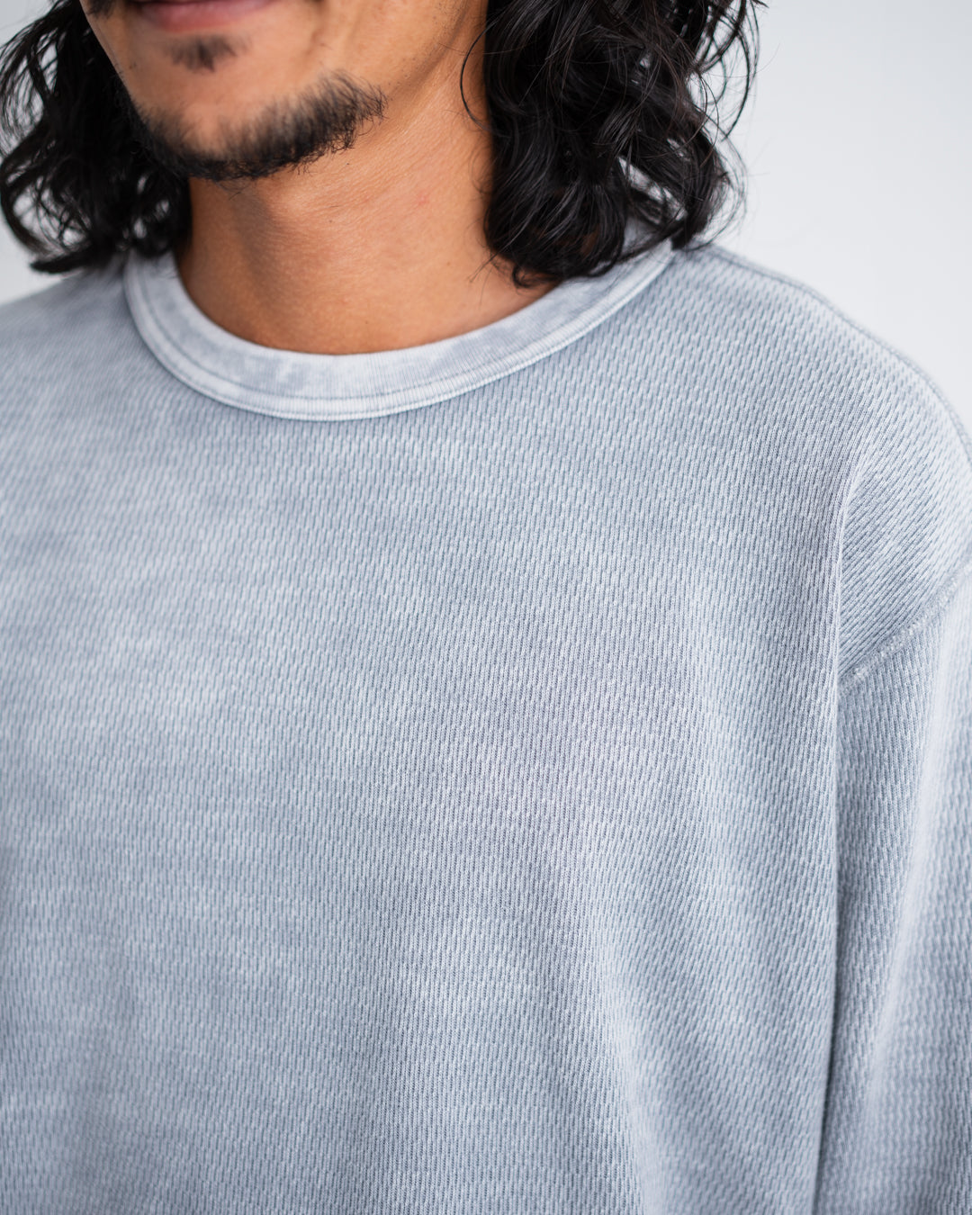 TOWNCRAFT COTTON THERMAL CREW TEE