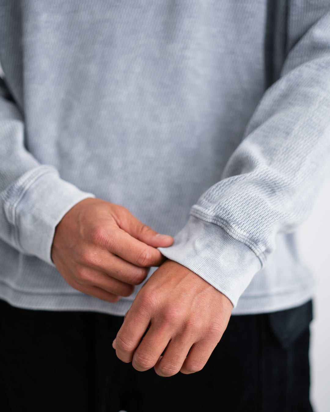 TOWNCRAFT COTTON THERMAL CREW TEE