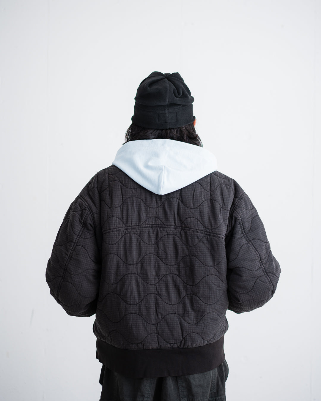 ANACHRONORM NYLON QUILTING BOMBER JACKET