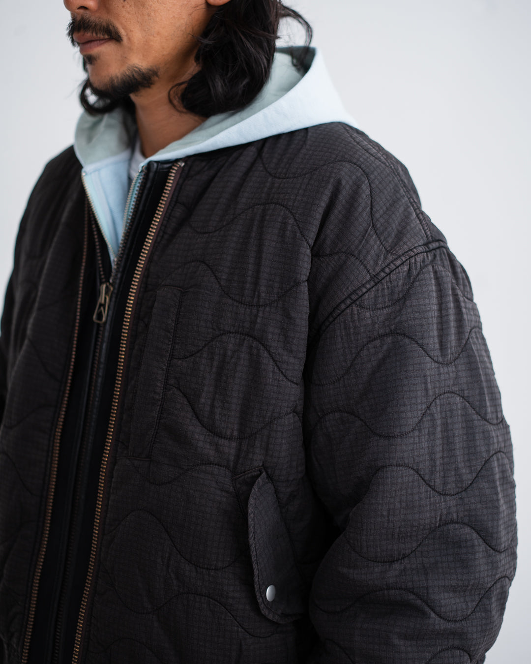 ANACHRONORM NYLON QUILTING BOMBER JACKET