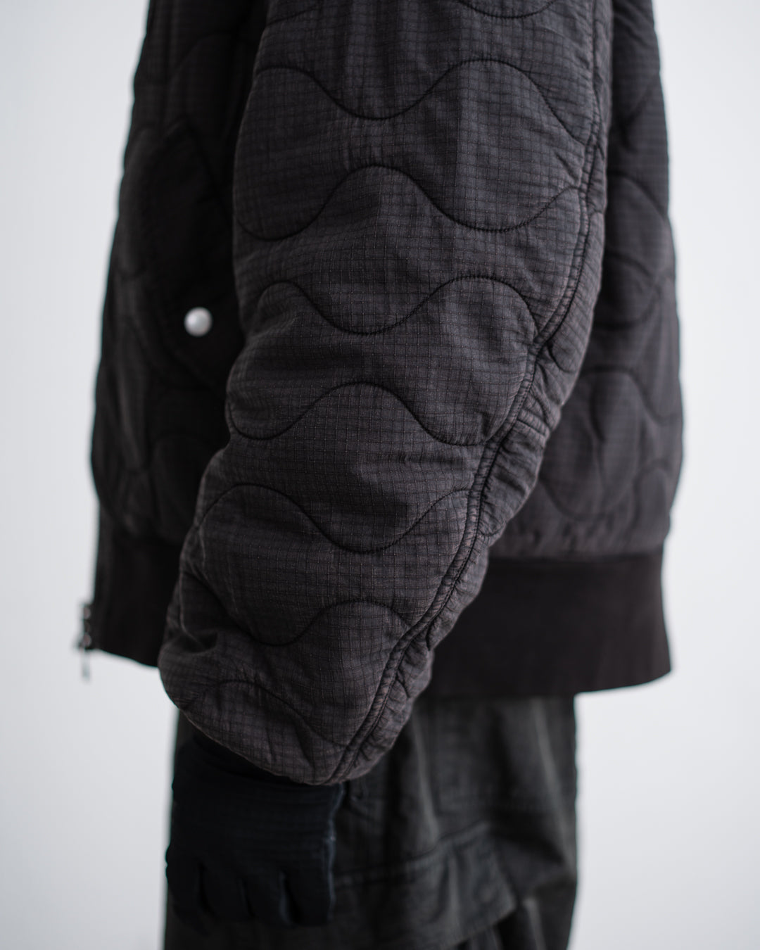 ANACHRONORM NYLON QUILTING BOMBER JACKET