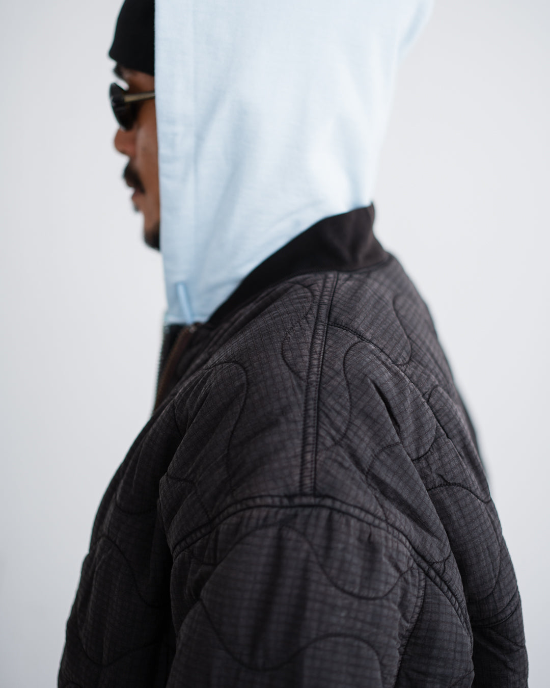 ANACHRONORM NYLON QUILTING BOMBER JACKET