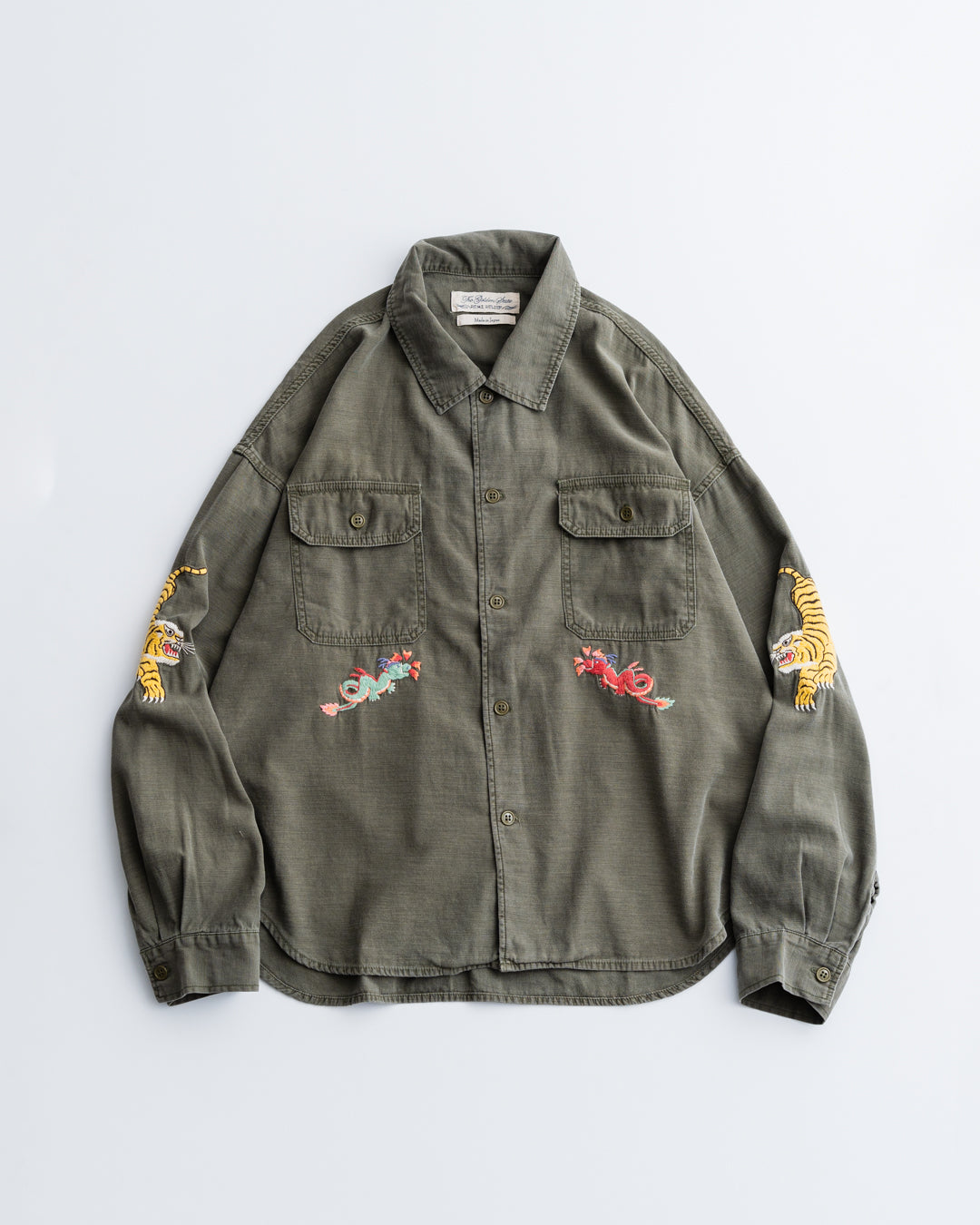 REMI RELIEF WIDE MILITARY SHIRT 刺繍