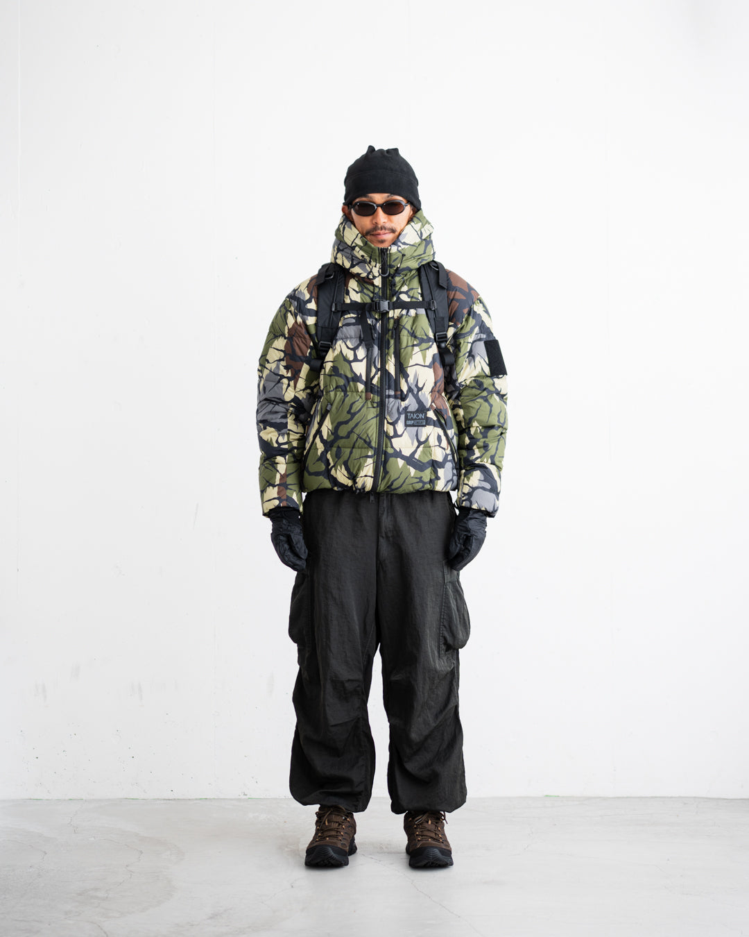 【Collaboration Item】GRIP SWANY CORDURA DOWN JACKET BLACK CAMO