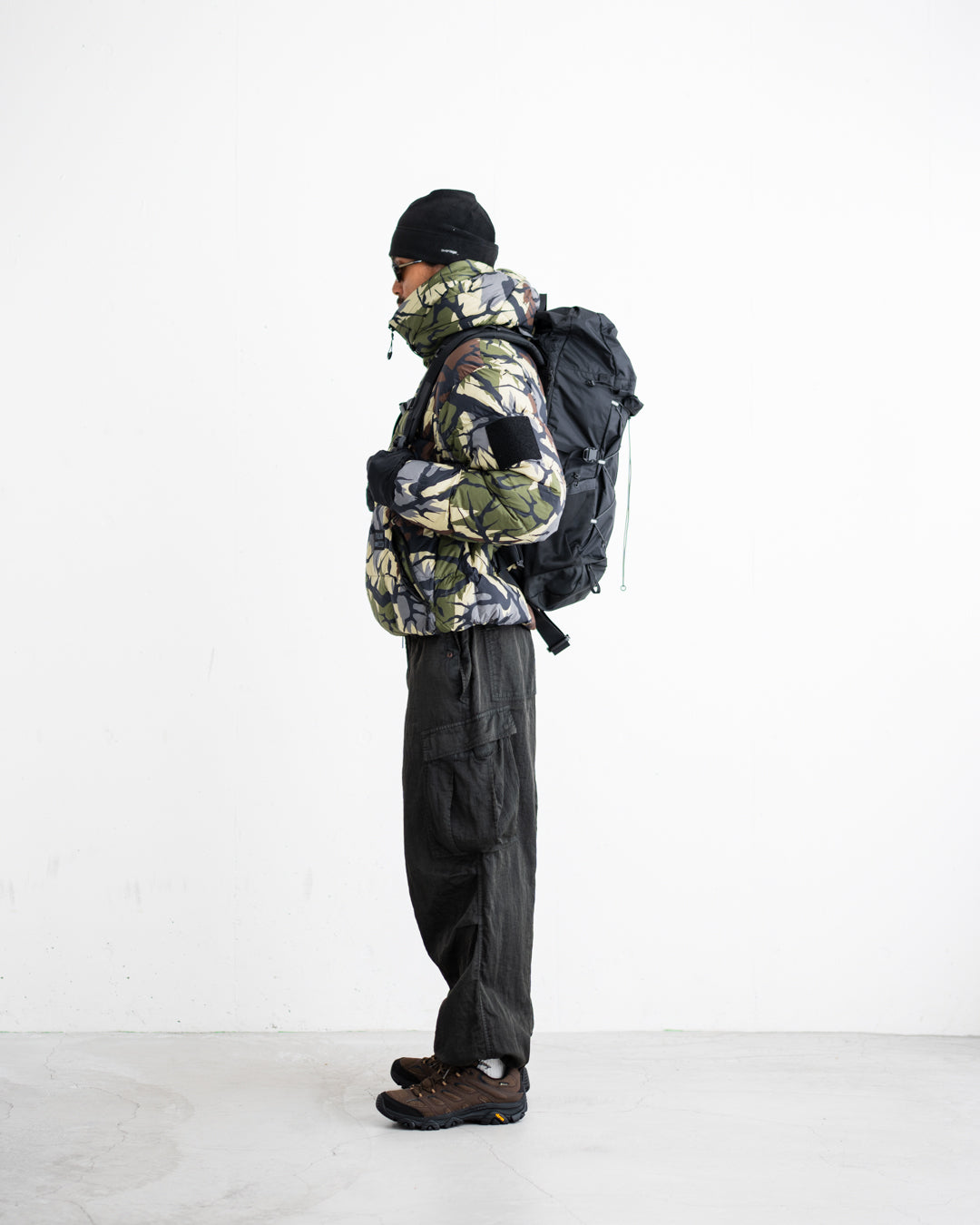 【Collaboration Item】GRIP SWANY CORDURA DOWN JACKET BLACK CAMO