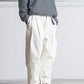 is-ness TWILL TUCK TROUSERS